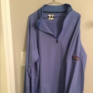 Footjoy Quarter Zip Pullover with Titleist on arm